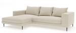 Ecksofa AUSTIN II Beige - Ecke davorstehend links