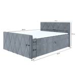 Boxspringbett CRISTI LUX Grün - Breite: 128 cm