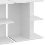 Table de chevet Eddi 40489 Blanc - Bois manufacturé - 46 x 58 x 30 cm