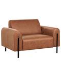 Fauteuil ASKIM Noir - Marron - Marron sable