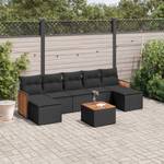 Gartensitzgruppe K3099(8-tlg) Schwarz