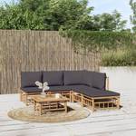 Garten-Lounge-Set 3028492-22 (6-teilig) Braun - Dunkelgrau - Grau