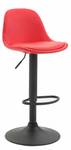 Tabouret de bar Kiel Rouge - Noir