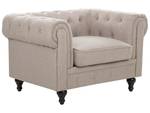 Set de canapés CHESTERFIELD Beige - Chêne foncé - Taupe - 85 x 78 x 222 cm