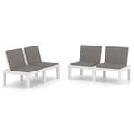 Banc de salon 3006071 (lot de 2) Blanc