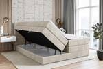 Boxspringbett ARDENI KING Beige - Breite: 160 cm