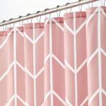 Duschvorhang Inverse Herringbone Pink - Textil - 183 x 1 x 183 cm