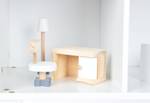 Puppenhausmöbel-Set, 20-tlg. Braun - Holzwerkstoff - 1 x 1 x 1 cm