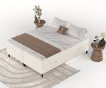 Boxspringbett Malte Creme - Breite: 200 cm - H3