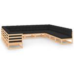 Garten-Lounge-Set Anthrazit - Holz