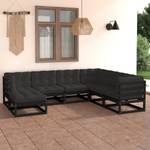 Salon de jardin (lot de 7) 3009813-2 Anthracite - Noir