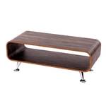 Table basse de salon B97 Marron - Bois manufacturé - Métal - En partie en bois massif - 90 x 34 x 39 cm