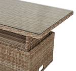 Gartentisch Gram Braun - Rattan - 134 x 68 x 84 cm