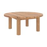 Table basse de jardin Aurland Marron - Bois massif - 80 x 33 x 80 cm