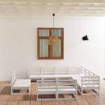 Gartenmöbel-Set Weiß - Massivholz - Holzart/Dekor - 70 x 67 x 70 cm
