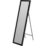 Rechteckiger Standspiegel 126 cm, weiß Schwarz - Metall - 5 x 126 x 36 cm