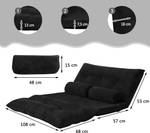 Schlafsofa TI87150NWDE Schwarz - Metall - 108 x 18 x 178 cm