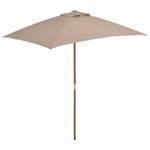Sonnenschirm mit Holzmast Taupe