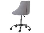 Chaise de bureau PARRISH Noir - Gris - Argenté