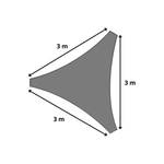 Schattentuch Dreieck Grau 3x3x3 Meter