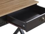 Schreibtisch EKART Schwarz - Braun - Holzwerkstoff - 103 x 76 x 50 cm