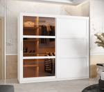 ARMOIRE À PORTES COULISSANTES DOME Largeur : 200 cm - Argenté