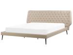 Lit double ESSONNE Beige - Largeur : 228 cm