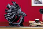 Deko Figur CROWNTAIL Schwarz - Kunststoff - 32 x 36 x 13 cm