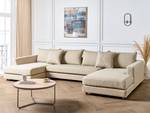 U-förmiges Sofa LILVIKEN Beige - Schwarz