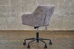 Chaise de bureau KAYA Velvet Noir - Gris