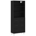 Highboard DE3814 Schwarz - Holzwerkstoff - 34 x 180 x 70 cm