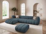 modulares Ecksofa HARRY 5 Sitzplätze Pastellblau