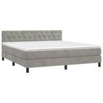 Boxspringbett 3017290-24 Hellgrau - Breite: 160 cm