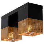 Deckenleuchte Renate Schwarz - Gold - Metall - 10 x 16 x 32 cm