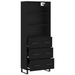 Highboard DE5584 Schwarz