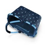 Einkaufskorb carrybag Frame Dots Blue Blau - Kunststoff - 48 x 29 x 28 cm