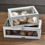 The Metropolitan Vitrine Beige - Holzwerkstoff - Glas - 22 x 14 x 40 cm