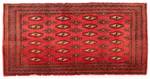 Turkaman - 100x50cm Rot - Naturfaser - 50 x 1 x 100 cm