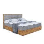 Boxspringbett LOLLI1 Grau - Breite: 140 cm - H4