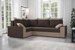 Ecksofa PAULI-PLUS Braun - Ecke davorstehend links