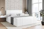 Boxspringbett IDRIKO-Z Hochglanz Weiß - Breite: 200 cm - H3