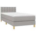 Boxspringbett 3017288-25 Hellgrau - 90 x 193 cm