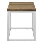 Table Chevet Icub 40x40x48 cm Blanc Blanc - Bois massif - Bois/Imitation - 40 x 48 x 40 cm