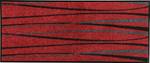 Fußmatte 165941 Hochglanz Rot - 40 x 100 cm