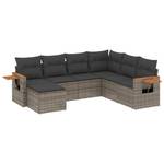 Gartensitzgruppe K6232(7-tlg) Grau - Massivholz - 69 x 62 x 62 cm