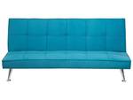 3-Sitzer Sofa HASLE Blau - Silber