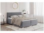 Boxspringbett Alba Grau - Breite: 180 cm - H3