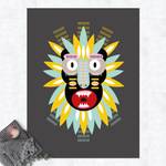 Collage Ethno Maske - King Kong