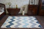 Tapis Nordic Zigzag Bleu Fa66 180 x 270 cm