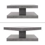 Table basse 78x78x36cm Gris Gris - Bois manufacturé - 78 x 36 x 78 cm